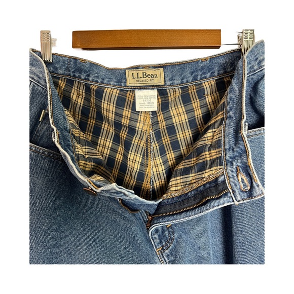 Men's Double L Jeans, Relaxed Fit, Flannel-Lined - Picture 4 of 6